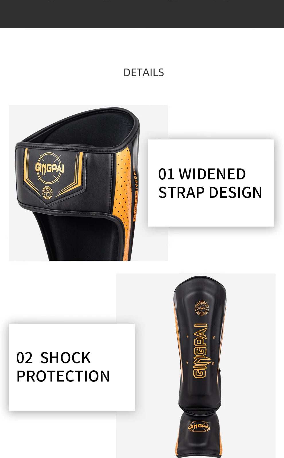 Protecteur de jambe de combat professionnel Sanda Entraînement de boxe adulte Protecteur de pied de tibia adulte Panneau arrière Muay Thai | Accessoires C