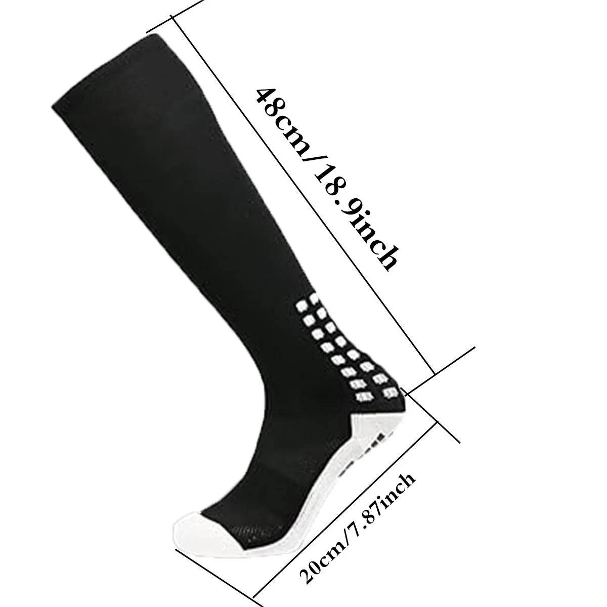 Chaussettes antidérapantes pour football/basket-ball/hockey 1/2 paires | Vetement SE