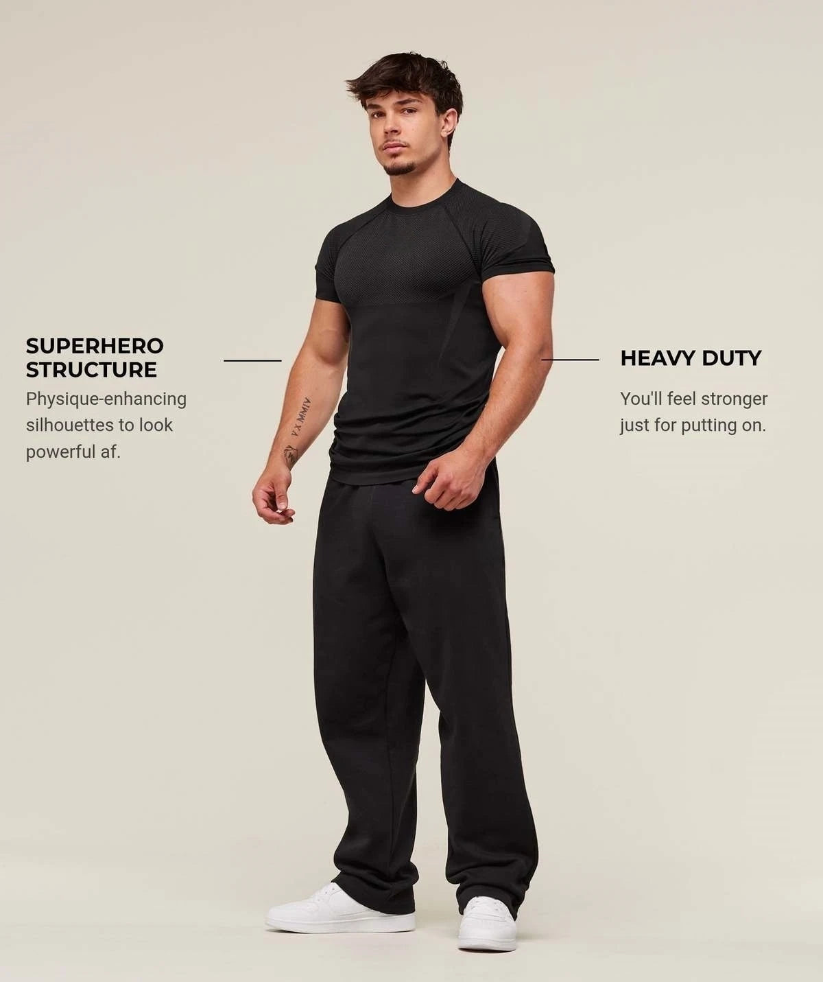 T-Shirt Man for Fitness Training Workout Gym