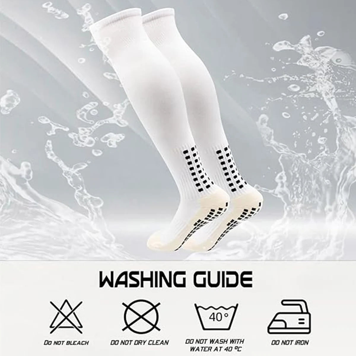 Chaussettes antidérapantes pour football/basket-ball/hockey 1/2 paires | Vetement SE