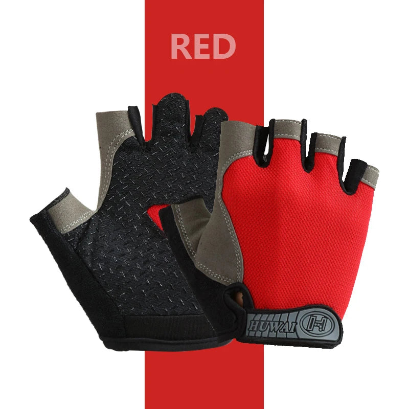 Gants de sport respirants UNISEXE, accessoire d'entraînement sans doigts