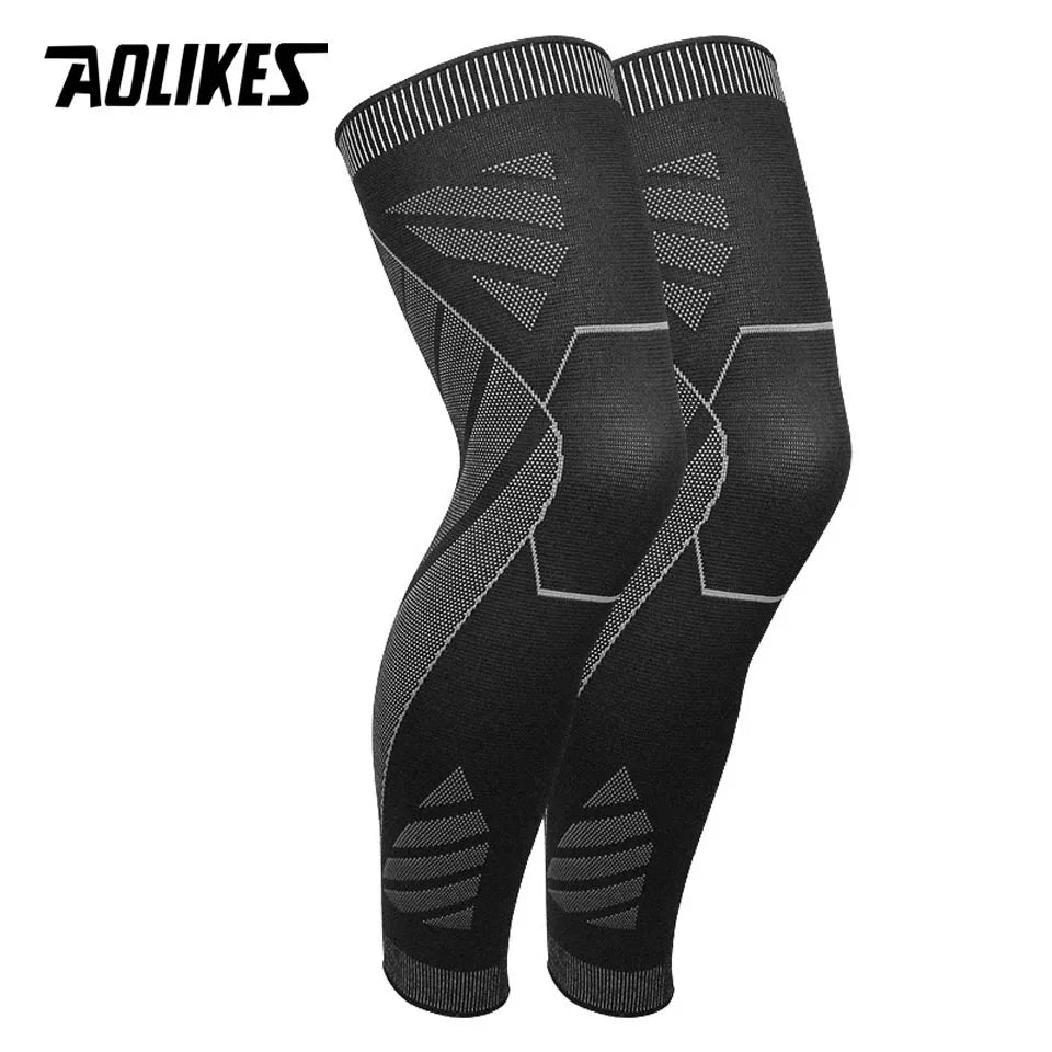 AOLIKES – manchons de Compression pour jambes complètes, genouillères, protection de soutien pour haltérophilie, soulagement des douleurs articulaires de l'arthrite