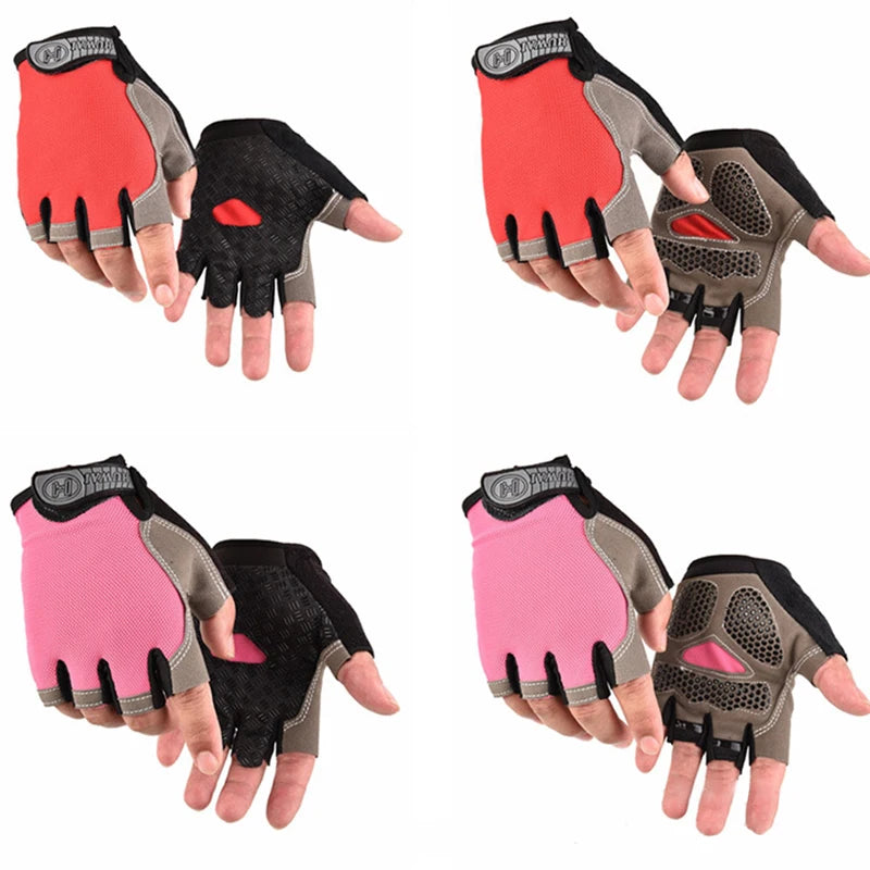 Gants de sport respirants UNISEXE, accessoire d'entraînement sans doigts