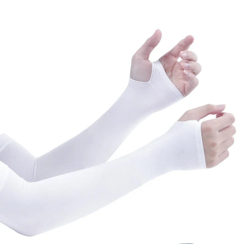 Manchons de protection solaire Ice Silk – Matériau en nylon, SPF 50+, haute respirabilité, blocage UV 99 %+ pour le cyclisme et le sport