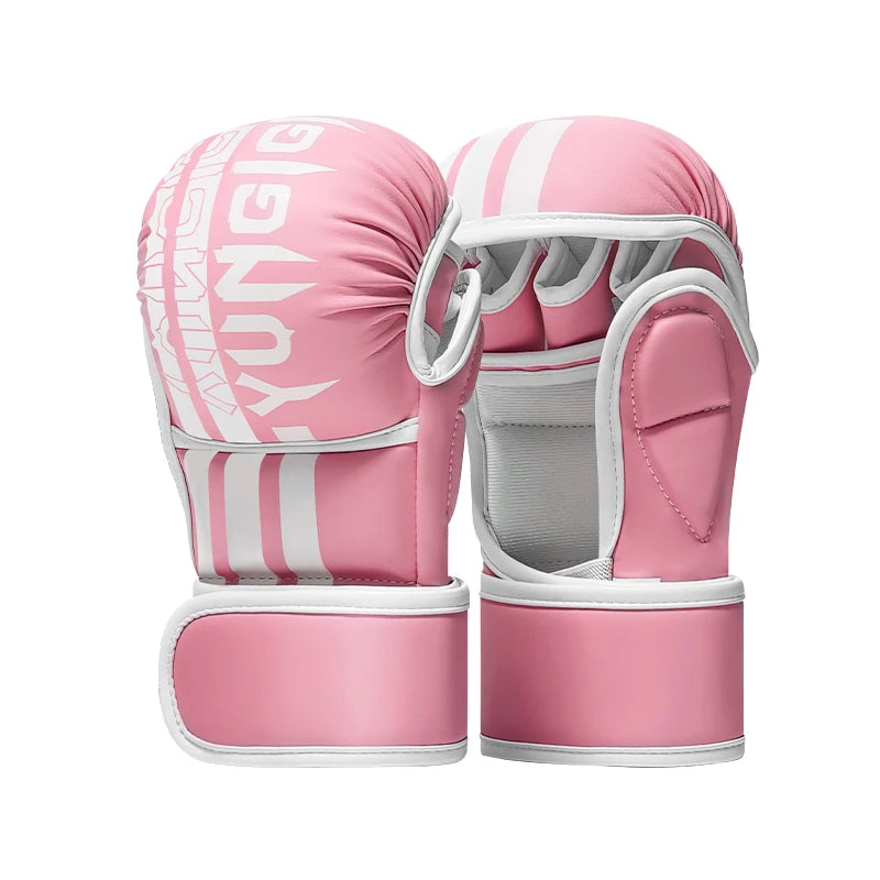 Gants de combat demi-doigt Pur Cuir | MMA - Boxe - Muay Thai |Accessoires C