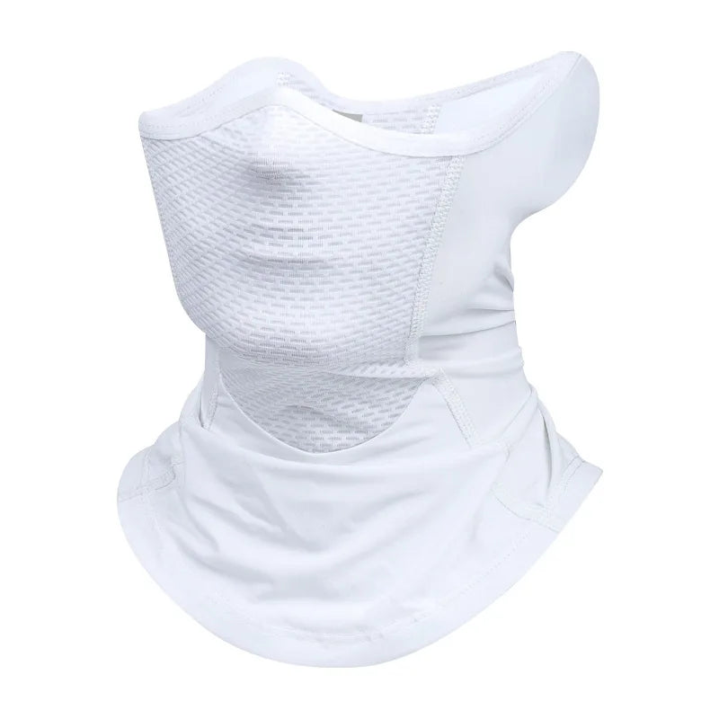 Offre spéciale UPF 50 + soie glacée Sports de plein air cache-cou crème solaire moto cyclisme demi-masque