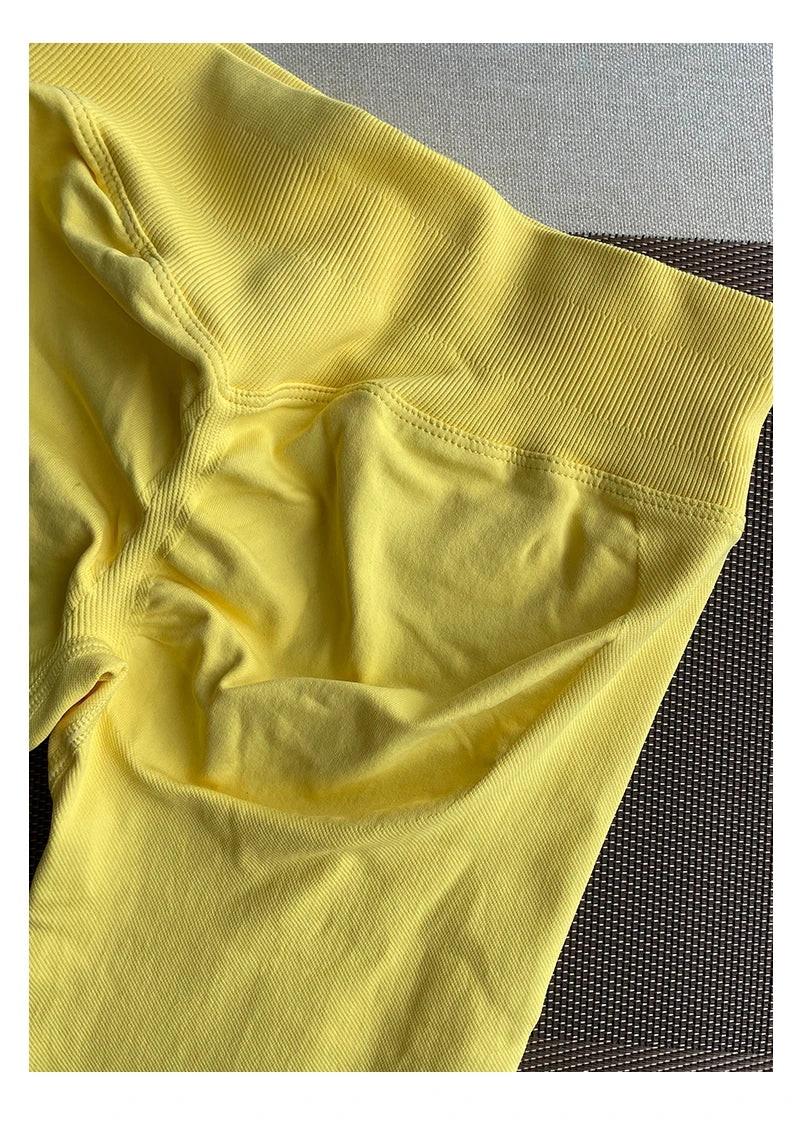 Leggings Gym Femmes Sans Couture Sports Yoga Pantalon Bas Côtelé | Fitness Femme