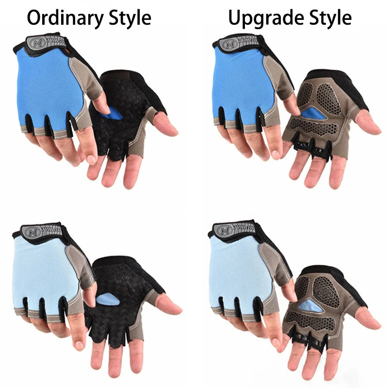 Gants de sport respirants UNISEXE, accessoire d'entraînement sans doigts
