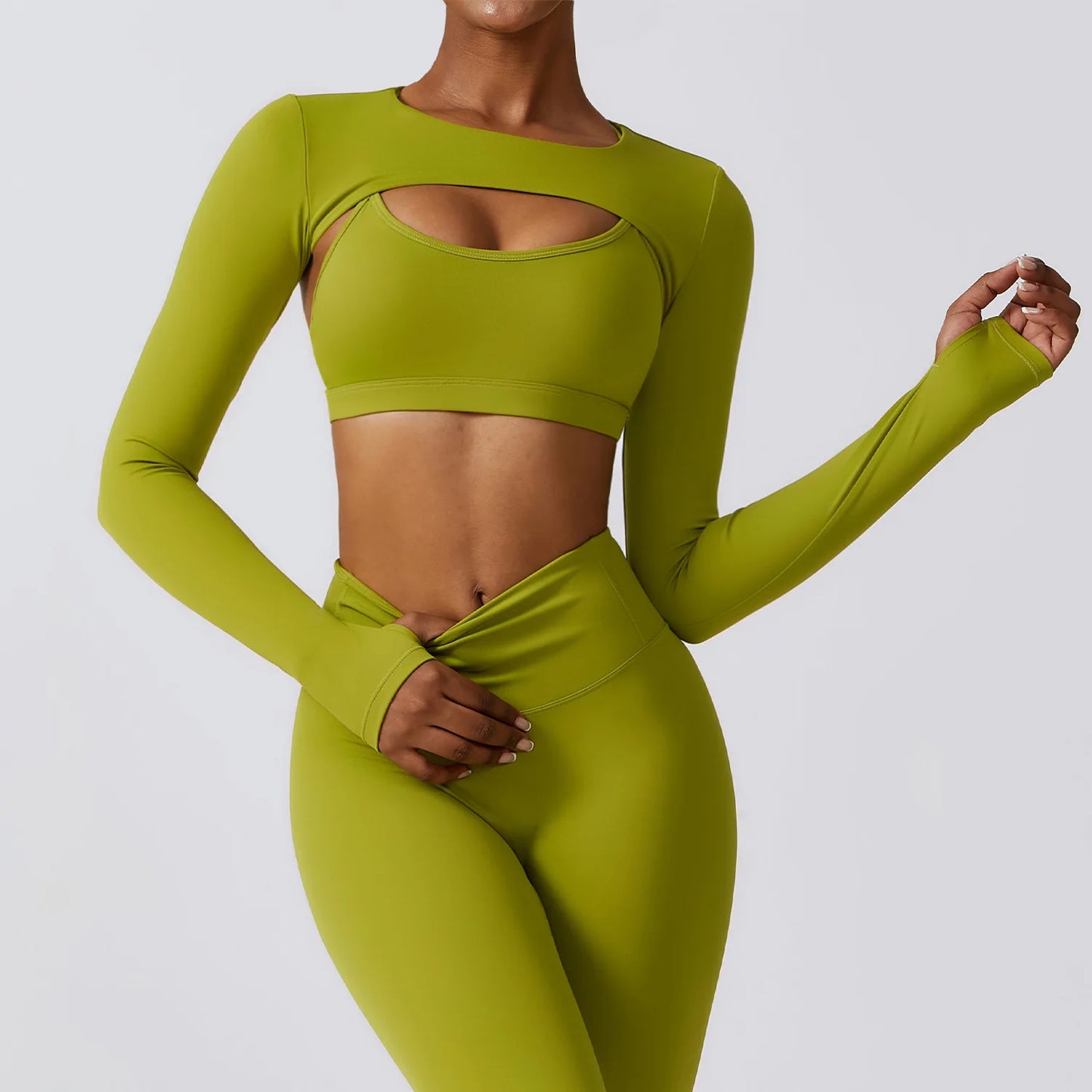 Ensemble 3Pcs Crop Tops Ideal pour Yoga