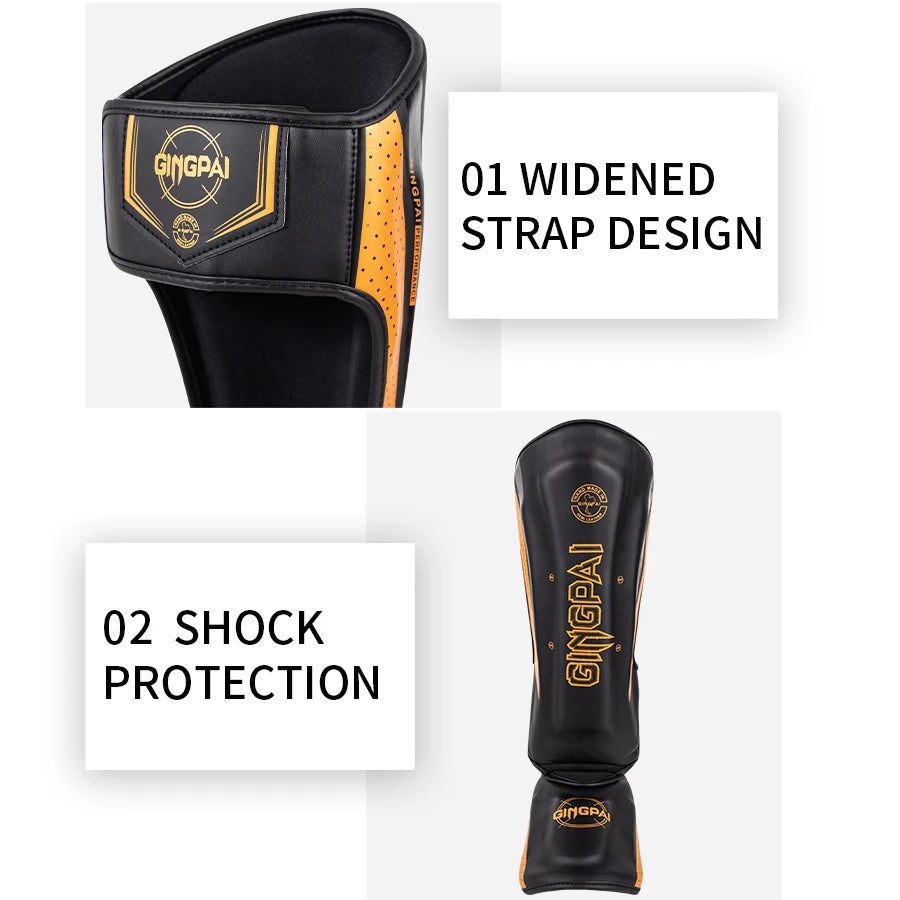 Protecteur de jambe de combat professionnel Sanda Entraînement de boxe adulte Protecteur de pied de tibia adulte Panneau arrière Muay Thai | Accessoires C