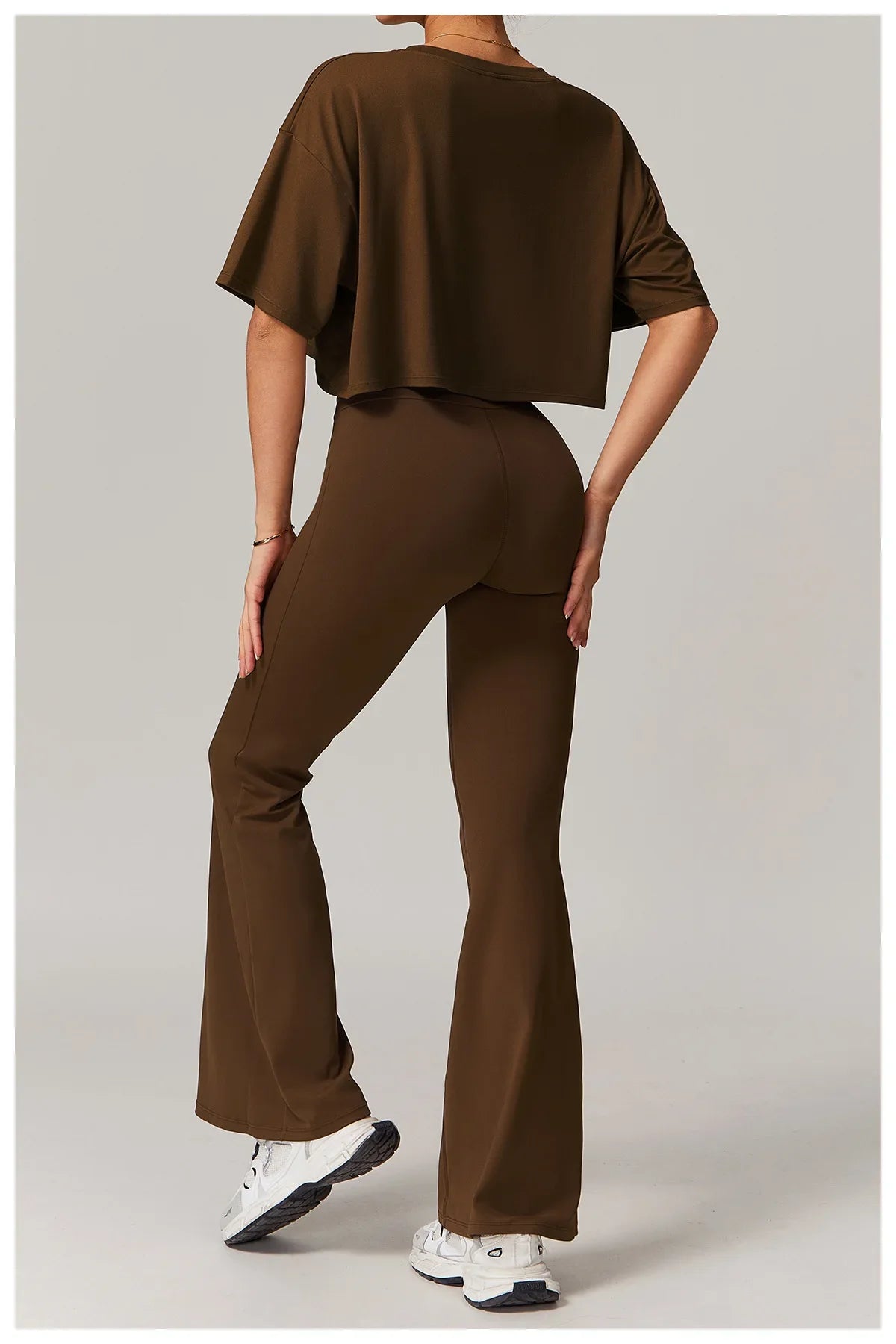Leggings évasés de Yoga pour femmes, pantalons de Yoga taille haute, pour gymnastique, Fitness, course à pied, cyclisme, sport, pantalon évasé, danse latine