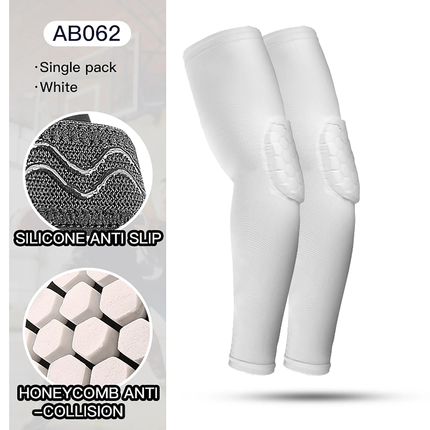 Protection du coude de sport en nid d'abeille, 2 pièces, Anti-collision, Protection de la pression, manchon du bras, basket-ball, cyclisme, équipement de Protection pour le Fitness