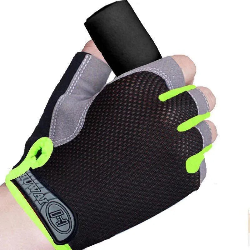 Gants de sport respirants UNISEXE, accessoire d'entraînement sans doigts