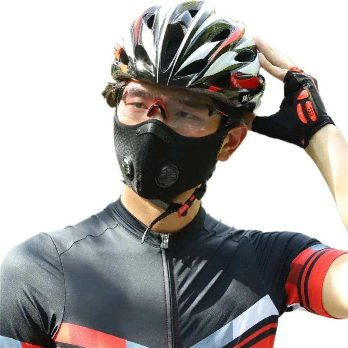 Masque à Valve respiratoire, masque antibuée et anti-poussière, filtre PM2.5, masque au charbon actif, masque de sport de plein air, cyclisme, moto