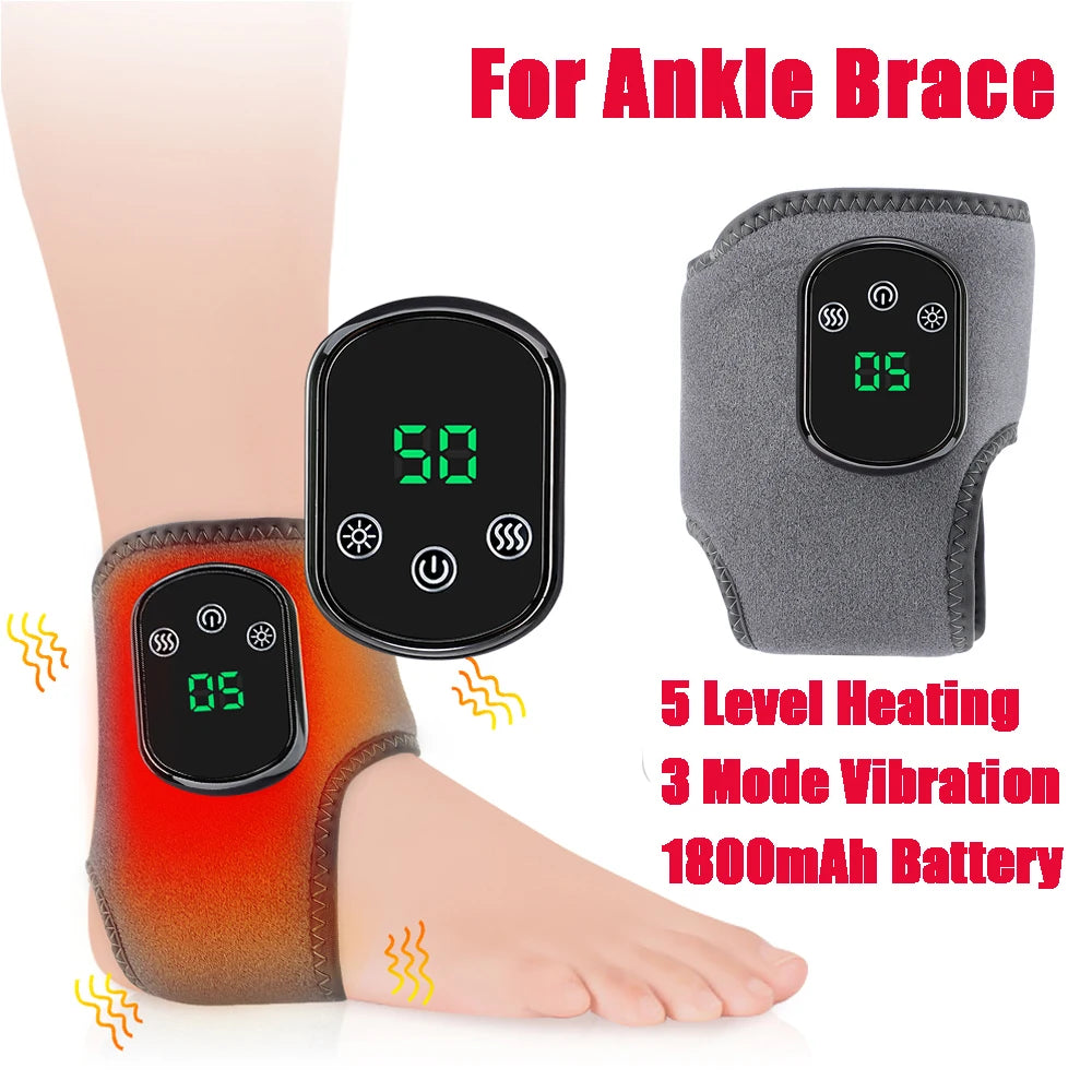 Coussin chauffant sans fil pour cheville, Massage par Vibration électrique, enveloppe chauffante pour les mains, pour poignet et cheville, attelle chauffante Rechargeable