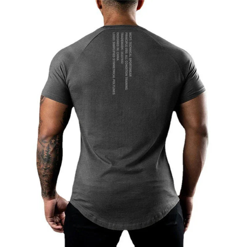 T-shirt Fitness Workout Muscle Manches courtes | Homme Fitness