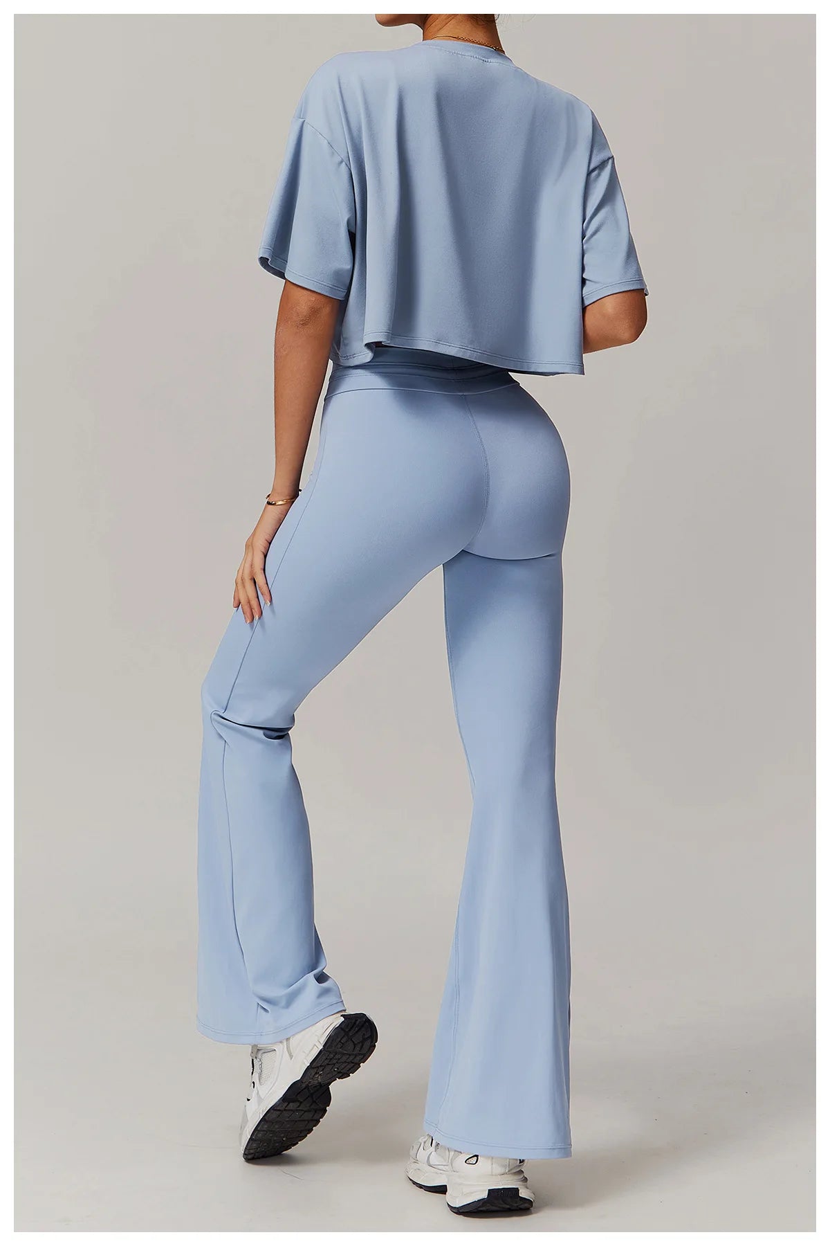 Leggings évasés de Yoga pour femmes, pantalons de Yoga taille haute, pour gymnastique, Fitness, course à pied, cyclisme, sport, pantalon évasé, danse latine