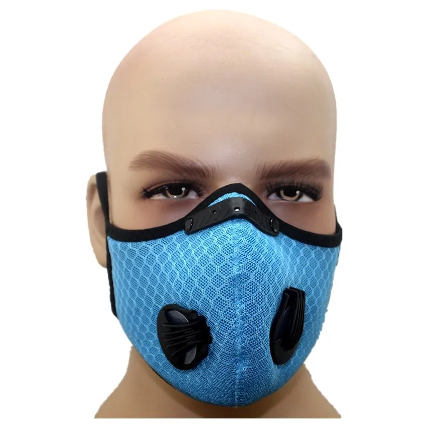 Masque à Valve respiratoire, masque antibuée et anti-poussière, filtre PM2.5, masque au charbon actif, masque de sport de plein air, cyclisme, moto