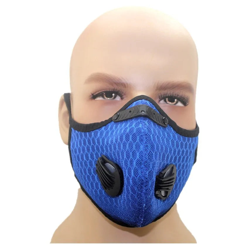 Masque à Valve respiratoire, masque antibuée et anti-poussière, filtre PM2.5, masque au charbon actif, masque de sport de plein air, cyclisme, moto