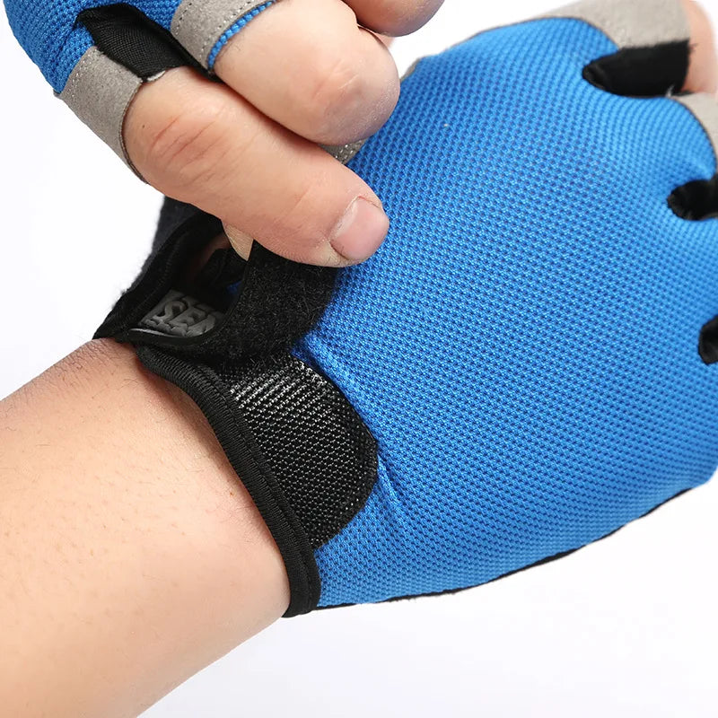 Gants de sport respirants UNISEXE, accessoire d'entraînement sans doigts