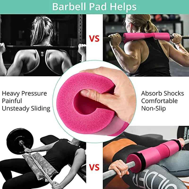 Coussinets d'haltères de levage de poids pour le sport, support de barre de squat, couverture de pince de sport côtelée, protection solide, fournitures de coussinets initiés