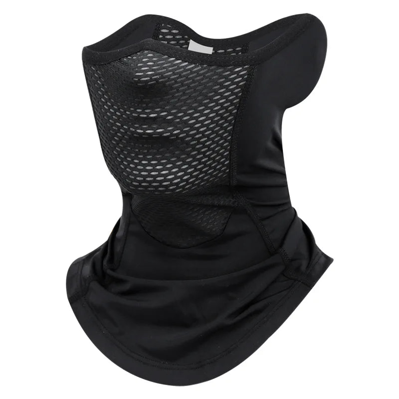 Offre spéciale UPF 50 + soie glacée Sports de plein air cache-cou crème solaire moto cyclisme demi-masque