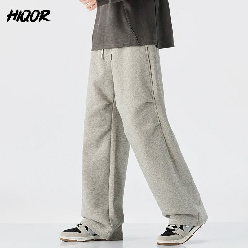 Baggy Fit hommes Decontracté pantalon automne hiver jambe droite ouest pantalon confortable drapé japonais rétro casual pantalon nouveau
