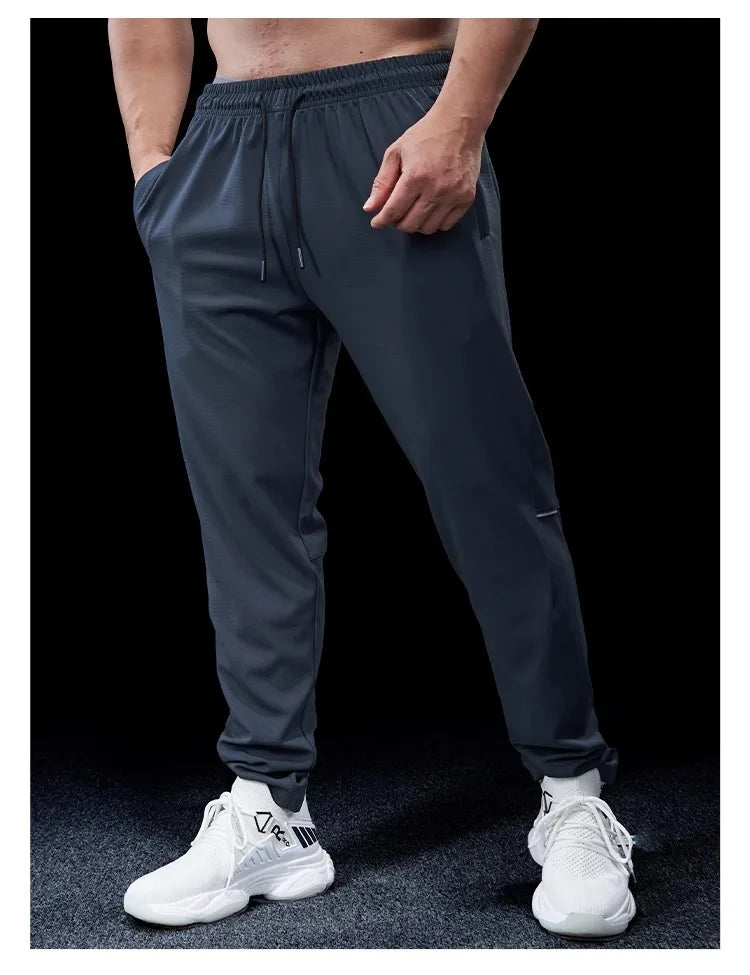 Pantalon de course pour hommes, élastique, ample, à séchage rapide, pour entraînement, Jogging, exercice, Slim, automne et hiver