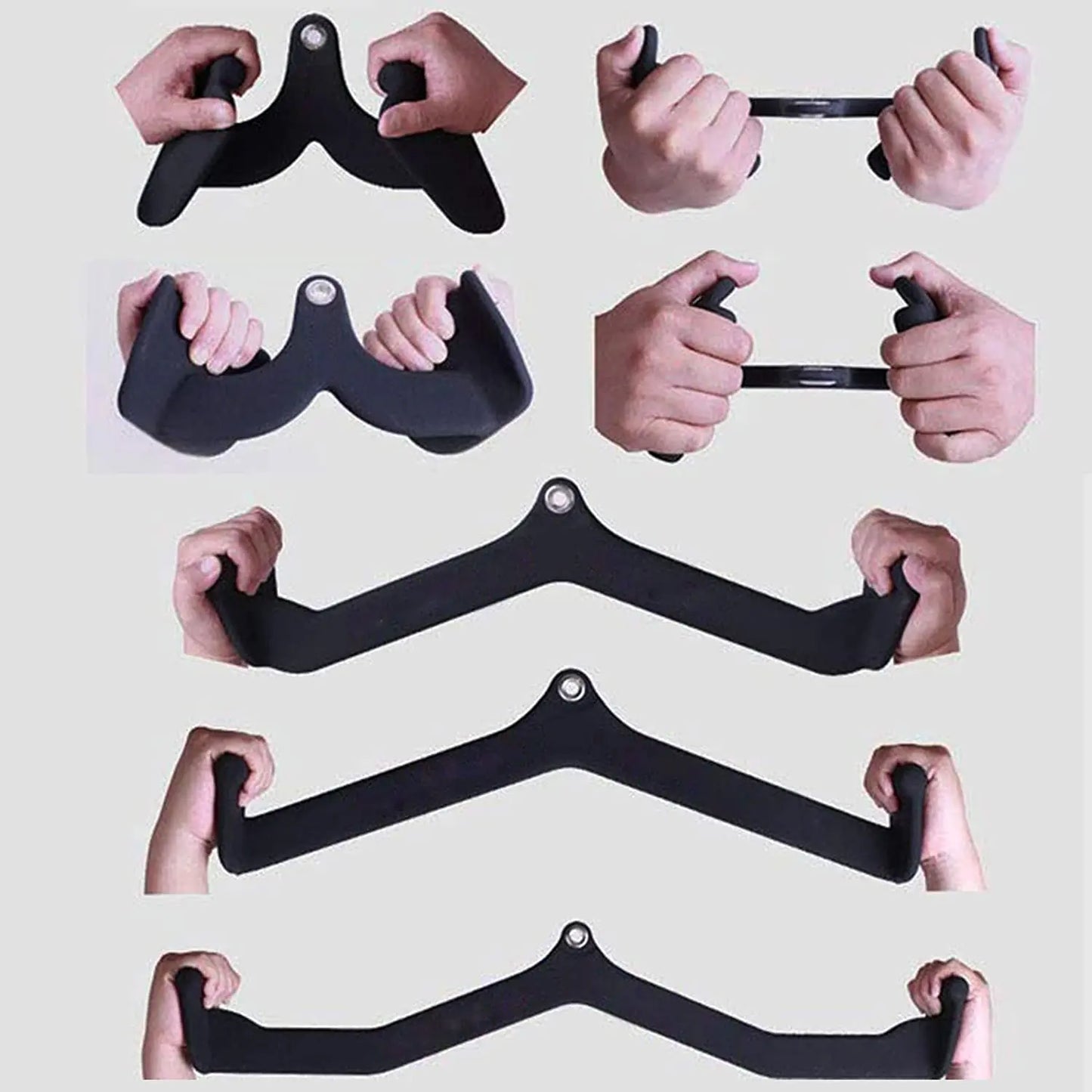 Poignées d'entraînement pour musculation du dos, accessoires pour biceps, curl, triceps, lat