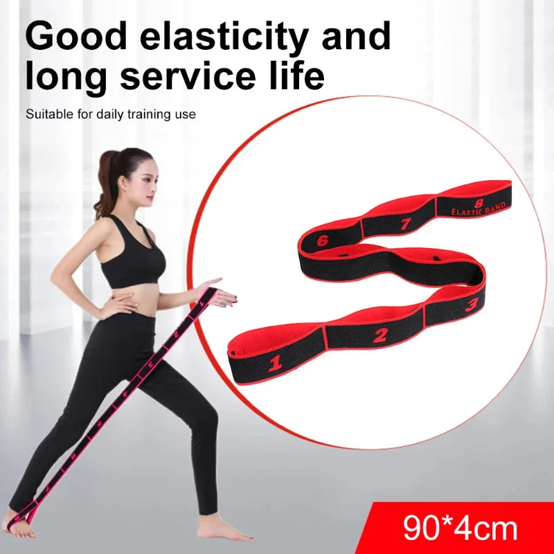 Bande De Résistance | Yoga Étirement Pilates Fitness | 8 Section | Accessoires