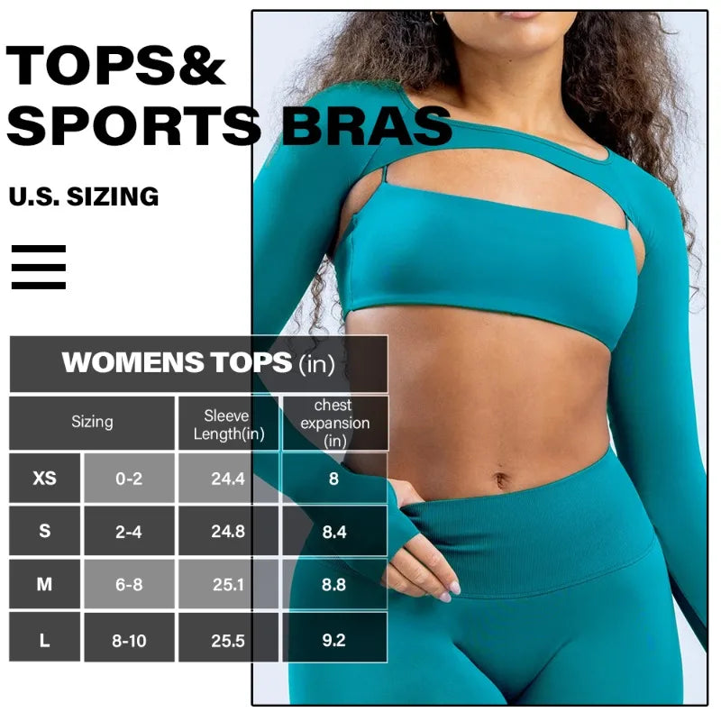 Ensemble 3pcs sans couture femme fitness élastique respirant haussement d’épaules sports à manches longues (ne contient pas de soutien-gorge) | Fitness Femme