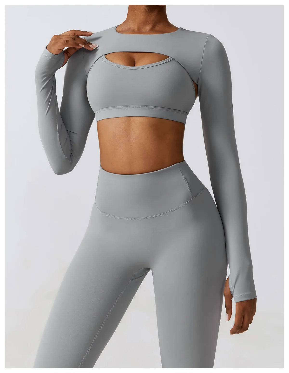 Ensemble 3Pcs Crop Tops Ideal pour Yoga