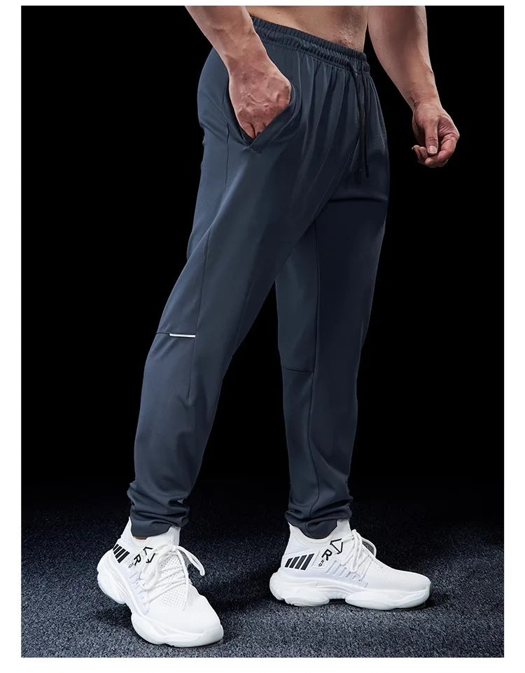 Pantalon de course pour hommes, élastique, ample, à séchage rapide, pour entraînement, Jogging, exercice, Slim, automne et hiver
