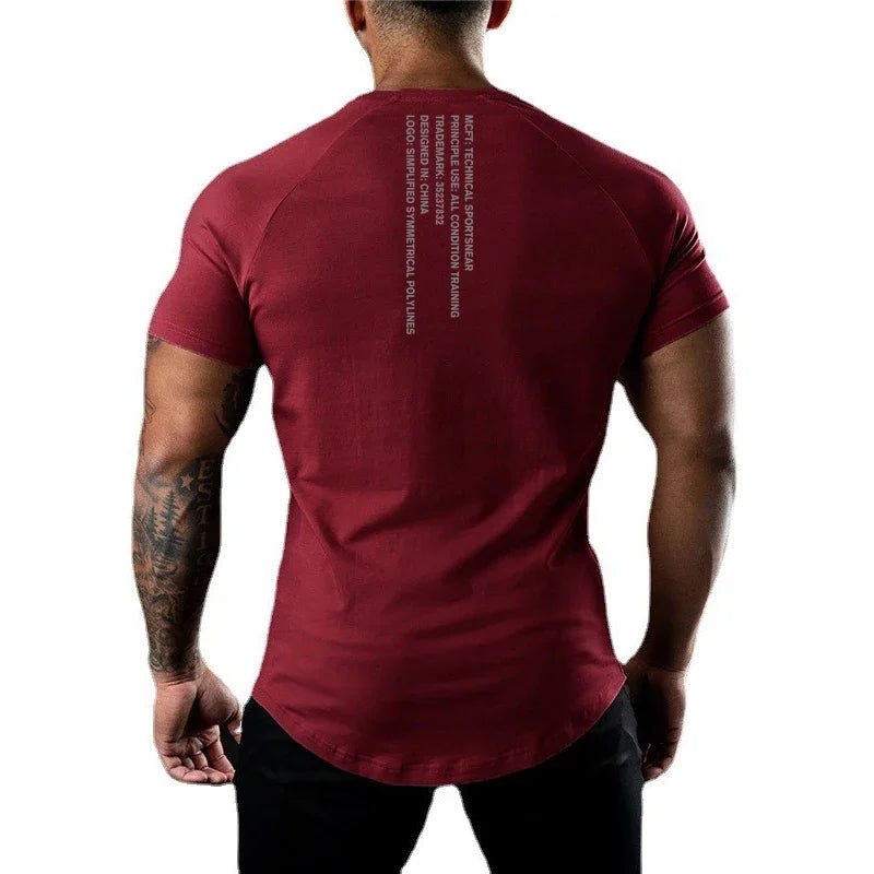 T-shirt Fitness Workout Muscle Manches courtes | Homme Fitness