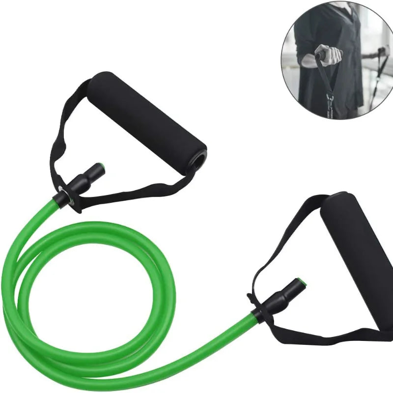 Bandes de résistance avec poignées, bandes d'exercice, bandes d'entraînement avec poignées pour hommes et femmes, équipement de musculation à la maison
