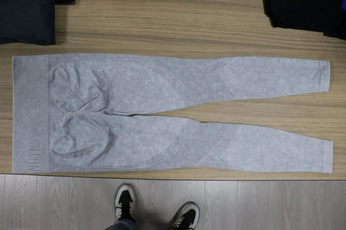 Pantalon de yoga Taille serrée Lettre Sable Lavé Pantalon Exercice Yoga Leggings | Fitness Femme