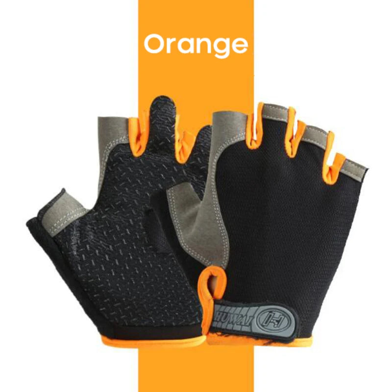Gants de sport respirants UNISEXE, accessoire d'entraînement sans doigts
