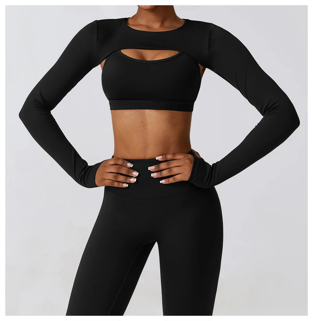 Ensemble 3Pcs Crop Tops Ideal pour Yoga