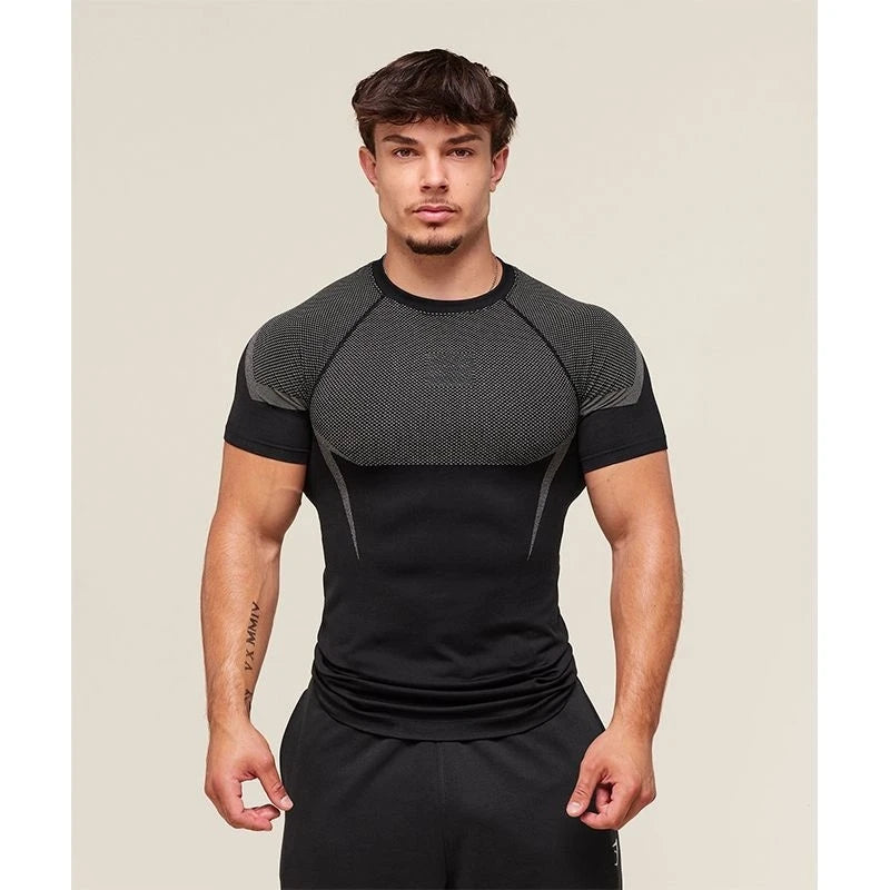 T-shirt sport séchage rapide pour hommes for Training Workout idéal pour l’été | Homme Fitness