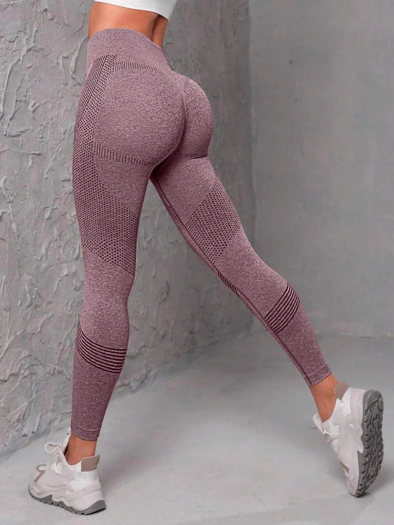 Leggings de sport à taille large sans couture pour femmes