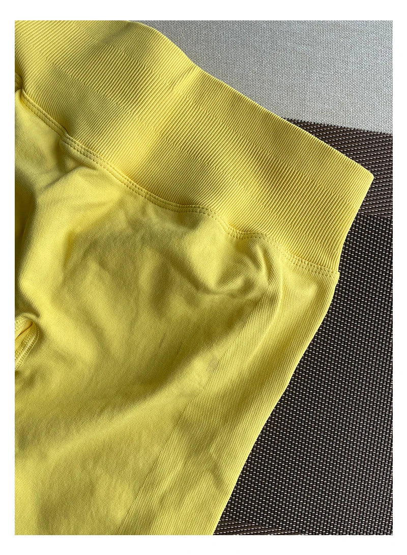 Leggings Gym Femmes Sans Couture Sports Yoga Pantalon Bas Côtelé | Fitness Femme