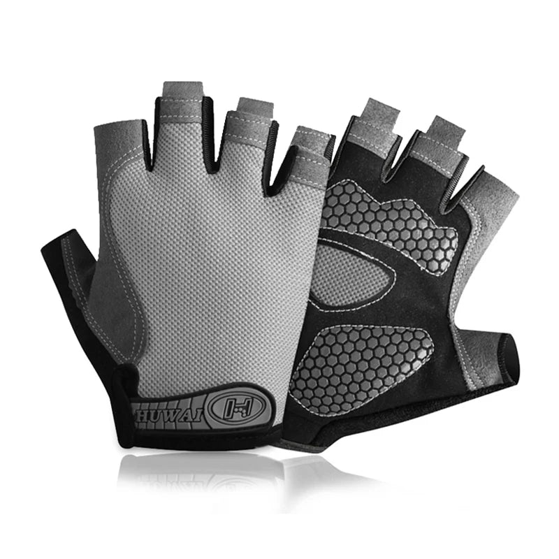 Gants de sport respirants UNISEXE, accessoire d'entraînement sans doigts