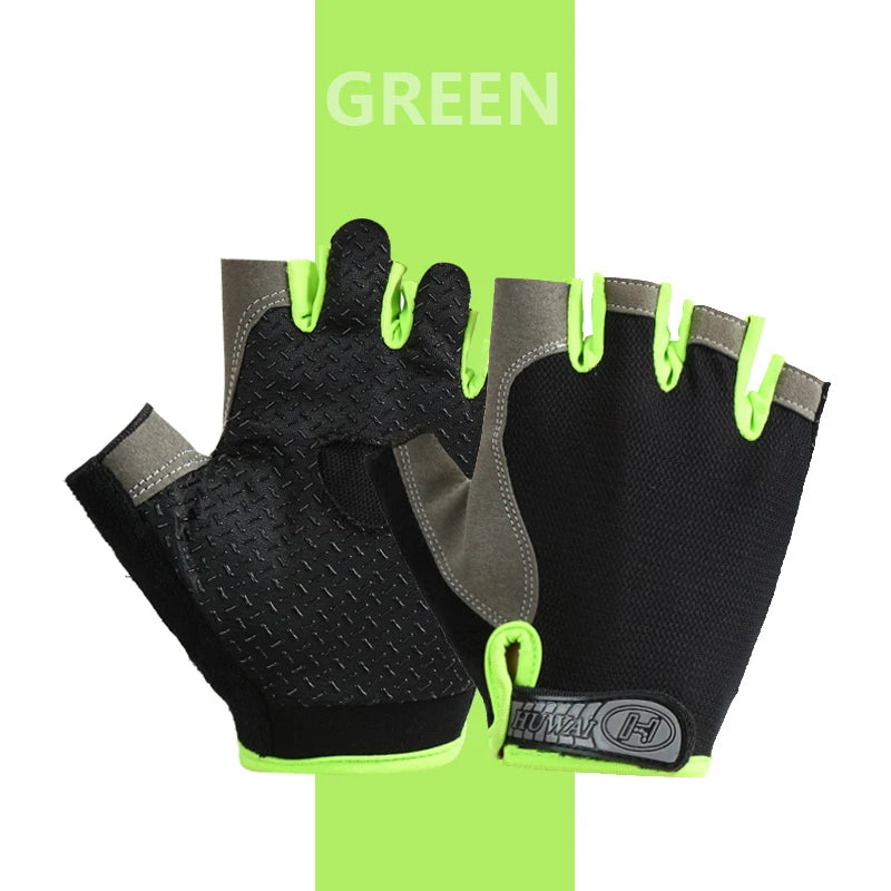 Gants de sport respirants UNISEXE, accessoire d'entraînement sans doigts
