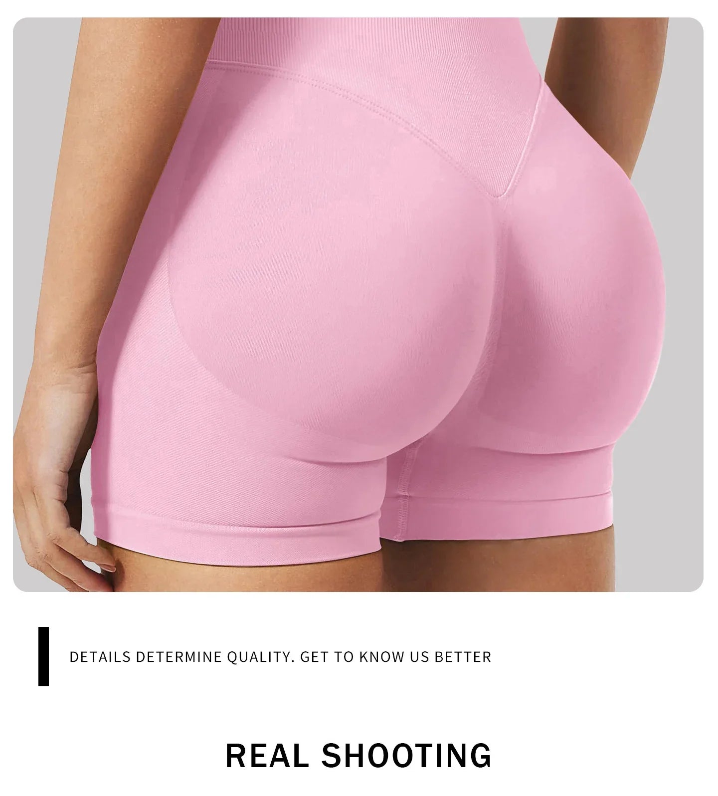 Short Taille basse côtelée sans couture haute élasticité Booty | Fitness Femme