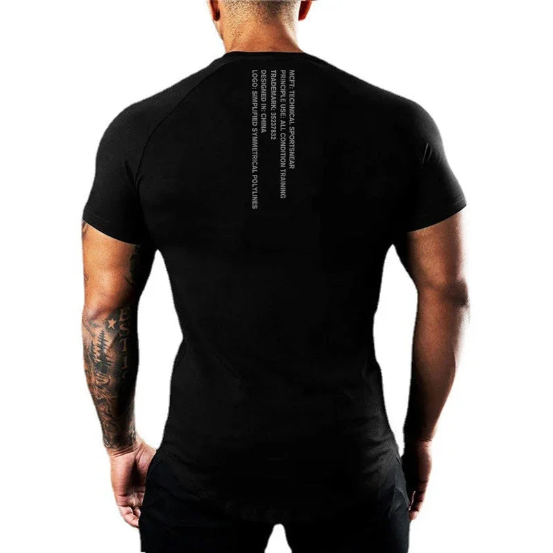 T-shirt Fitness Workout Muscle Manches courtes | Homme Fitness