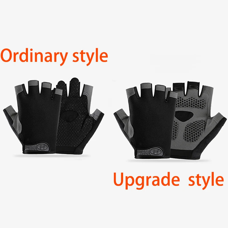 Gants de sport respirants UNISEXE, accessoire d'entraînement sans doigts