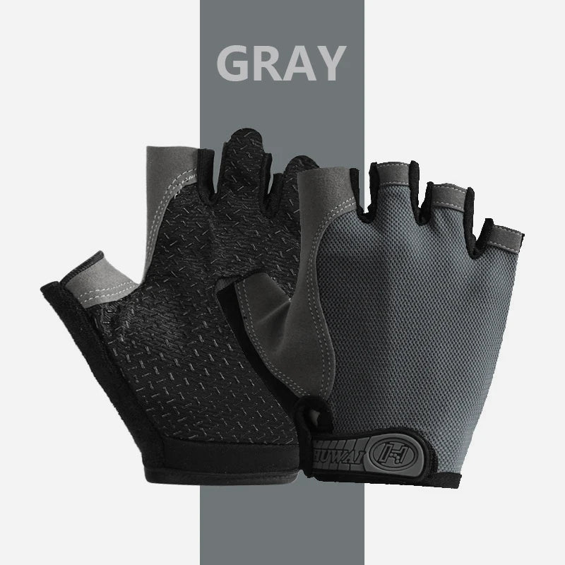 Gants de sport respirants UNISEXE, accessoire d'entraînement sans doigts