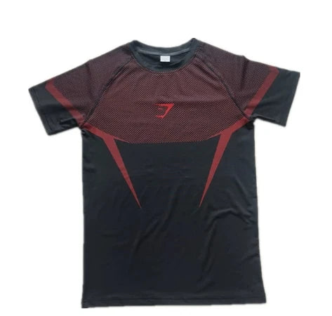 T-Shirt de sport requin pour hommes, haute élasticité, séchage rapide, serré, Fitness, entraînement, respirant, été, gymnastique, tendance, marque