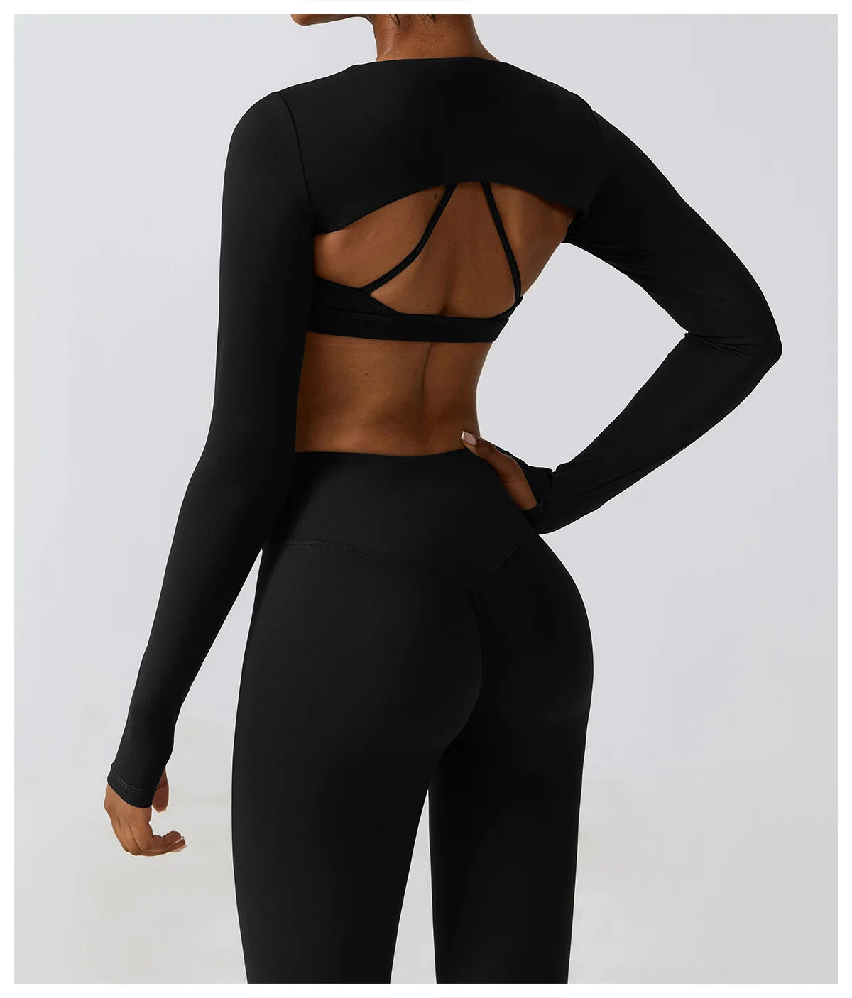 Ensemble 3Pcs Crop Tops Ideal pour Yoga