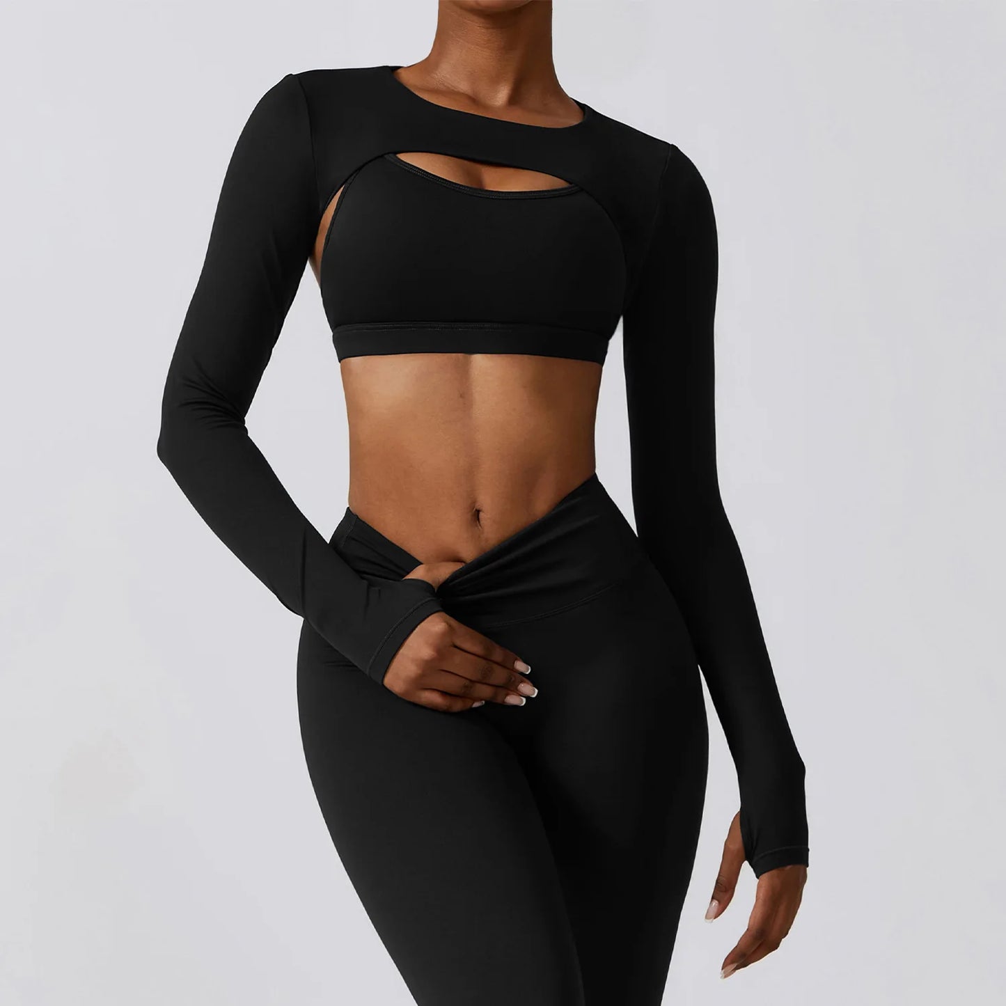Ensemble 3Pcs Crop Tops Ideal pour Yoga